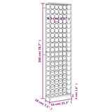 Wine Rack for 95 Bottles Black 54x18x200 cm Wrought Iron 358368