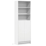 Highboard with LED White 69x32.5x200 cm Engineered Wood 3307905