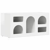 TV Cabinet High Gloss White 80 x 35 x 40 cm Engineered Wood 891278