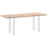 Dining Table Legs White 2 pcs 60x cm Steel 4013305