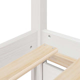 Bed Frame without Mattress White 120x190 cm Small Double Solid Wood Pine 3282361