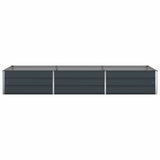 Planter Anthracite 290 x 100 x 45 cm Galvanised Steel 42018221