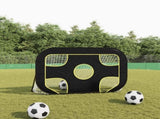 Football Goal Net with Target 120x80x80 cm Polyester 93761