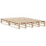 Bed Frame without Mattress 150x200 cm King Size Solid Wood Pine 3302297