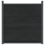 Fence Panel Grey 1045x186 cm WPC 3282794