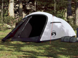 Camping Tent Tunnel 2-Person White Blackout Fabric Waterproof 94607