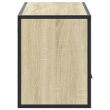 TV Cabinet Sonoma Oak 100x31x39.5 cm Engineered Wood and Metal 848930