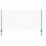 Fence with Posts Green 1.2 x 25 m Steel 3336018