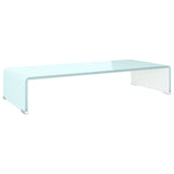 ZNTS TV Stand/Monitor Riser Glass Green 70x30x13 cm 244144