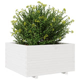 Garden Planter White 90x90x49.5 cm Solid Wood Pine 3282535