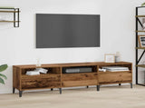 TV Cabinet Old Wood 150 x 30 x 45 cm Engineered Wood and Iron 879483