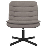 Swivel Chair Taupe 63 x 75 x 76 cm Fabric 42007355