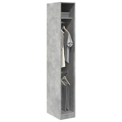 Wardrobe Concrete Grey 30x50x200 cm Engineered Wood 3307777