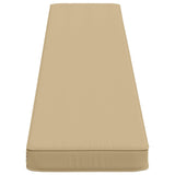2-Piece Bench Cushions VUGHT 2 pcs 100% Polyester Beige 950905