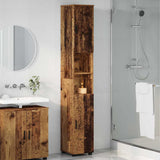 Bathroom Cabinet with Storage Old Wood 30 x 35 x 192 cm 883342