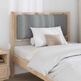 Upholstered Headboard Brown 90 cm Solid Pine Wood 879084