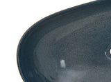Countertop Basin Sand and Blue Oval 59x40x14 cm Ceramic 155099