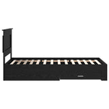 Bed Frame with Drawer with Headboard Manual Engineered Wood 3410351