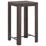 Garden Bar Set Brown, Cream white PE rattan, steel Regular 3095381