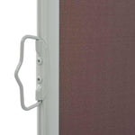 Patio Retractable Side Awning 100x300 cm Brown 48340