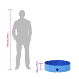Foldable Dog Swimming Pool Blue 80x20 cm PVC 170825