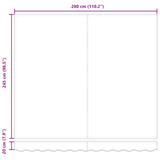 Awning Frame Green and Yellow 300 x 250 cm 3330175