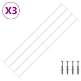 Security Grille for Windows with 4 Crossbars 3 pcs 93-174 cm 42031308