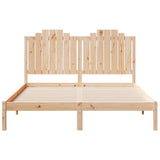 Extra Long Bed Frame without Mattress 140x220 cm Solid Wood 3309229