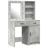 Dressing Table Set 2 pcs Concrete Grey Engineered Wood 3334275