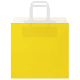 Paper Bags 250 pcs with Handles Yellow 26x17x25 cm 4102011