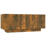 2 Piece TV Cabinet Set with LED Lights Smoked Oak Engineered Wood 3120167