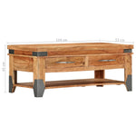 Coffee Table 110x52x45 cm Solid Acacia Wood 282751