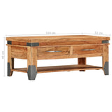 Coffee Table 110x52x45 cm Solid Acacia Wood 282751