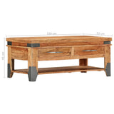 Coffee Table 110x52x45 cm Solid Acacia Wood 282751