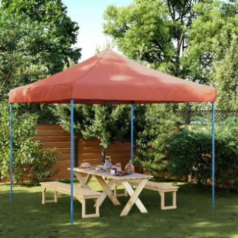 Foldable Party Tent Pop-Up Terracotta 292x292x315 cm 4004919