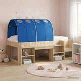 Bed Tunnel 2 pcs Blue 211 x 67.5 x 2 cm Polyester 893710