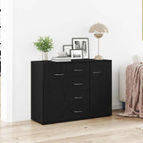 Sideboard Black Oak 88x30x64 cm Engineered Wood 862446