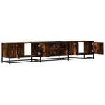 TV Cabinet Smoked Oak 210x35x41 cm Engineered Wood 3300782