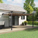 Gazebo 400 x 300 x 200 cm Taupe Polyester 4003976