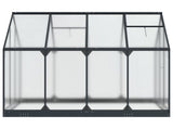 Garden Greenhouse with Door Anthracite 183.5 x 243.5 x 207 cm 3433042