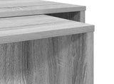 Coffee Table Set 2 pcs Grey Sonoma Engineered Wood 8000265