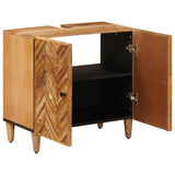 Sink cabinet with Door Brown 62 x 33 x 58 cm Solid Mango Wood 4018935