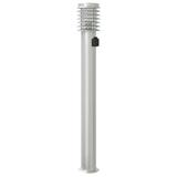 Outdoor Floor Lamps with Outlet 3pcs Silver 110cm Stainless Steel 4006376