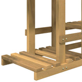 Plant Stand White 118 x 25 x 96.5 cm Solid Acacia Wood 903091