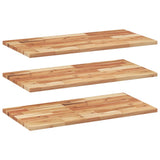 Floating Shelves 3 pcs 80x40x2 cm Oil Finished Solid Wood Acacia 3279557