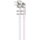Sliding Door Hardware Kit 200 cm Stainless Steel Silver 3295766
