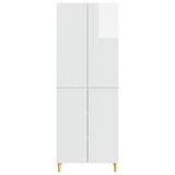 Cabinet Set 2 pcs High Gloss White 66 x 34.5 x 90 cm 3416542