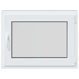 Basement Window RISOR 80 x 60 cm PVC and Glass Anthracite 42047282