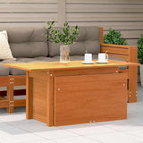 Garden Table Wax Brown 100x50x75 cm Solid Wood Pine 844910