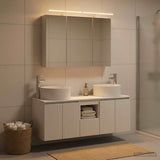 Bathroom Cabinet Set 4 pcs White Engineered Wood 3406575